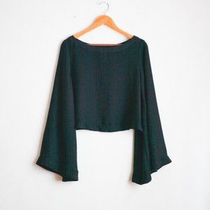 Free people blouse bell sleeves Medium boho